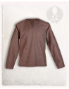 Closed medieval shirt Rurik model, brown
