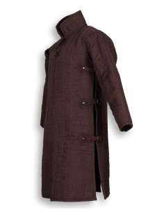 Medieval gambeson model Burkhard, brown 2