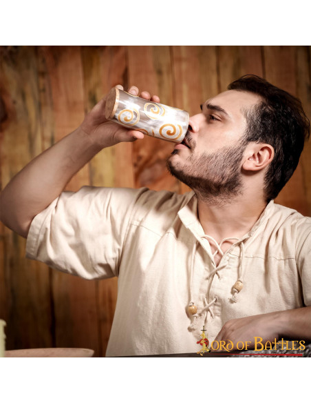 Viking vessel in ox horn