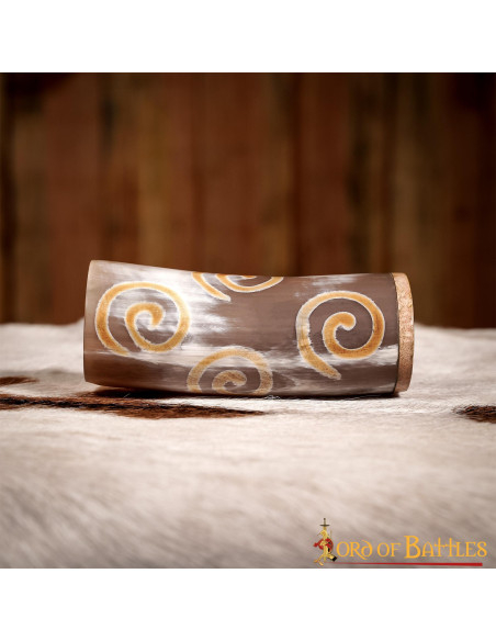 Viking vessel in ox horn