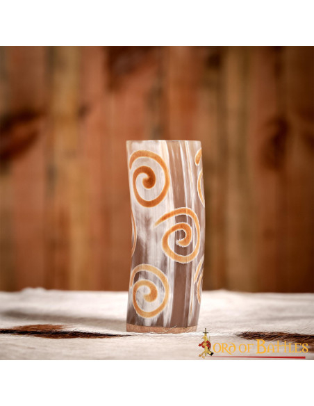 Viking vessel in ox horn