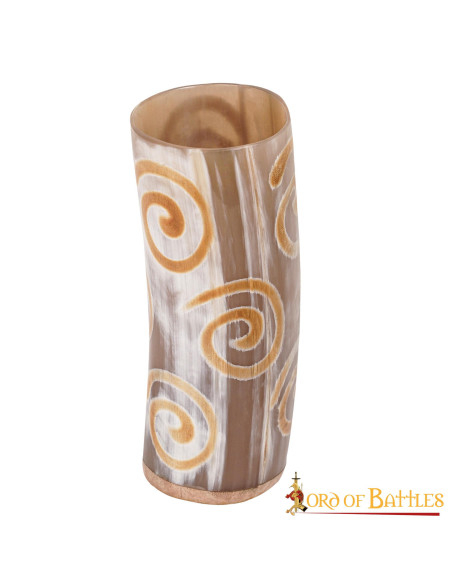 Viking vessel in ox horn