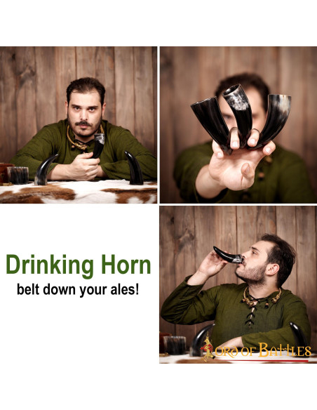 Set of 3 Viking ox horns (100 ml.)