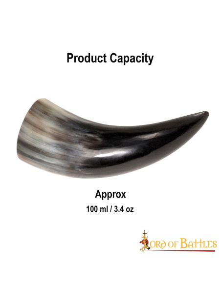 Set of 3 Viking ox horns (100 ml.)