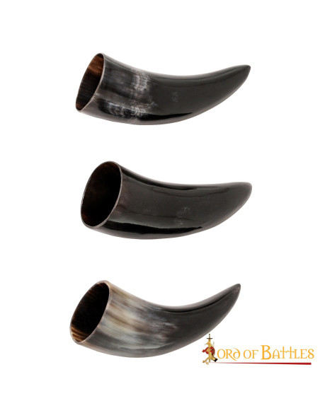 Set of 3 Viking ox horns (100 ml.)