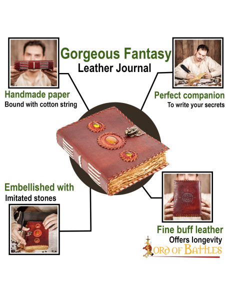 Genuine medieval leather journal