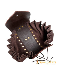 Out on an Odyssey medieval waist bag, brass details 2