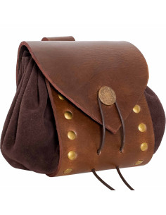 Out on an Odyssey medieval waist bag, brass details