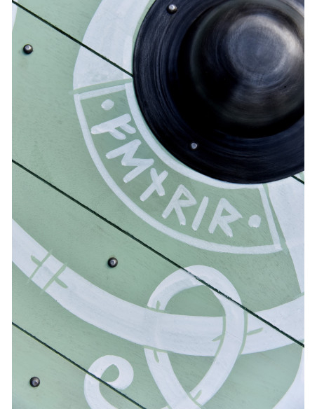 Viking Fenrir shield with leather...