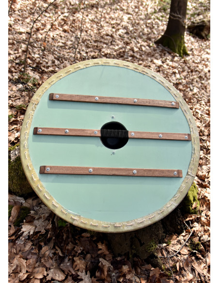 Viking Fenrir shield with leather...