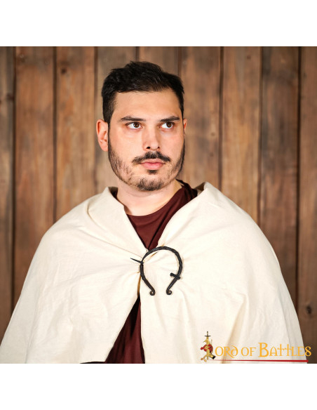 Fibula-clasp for cloak in hand-forged...