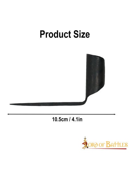 Medieval candle holder in hand-forged...