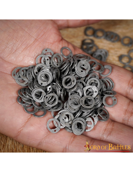 Flat rings to rivet chain mail (1 Kg....