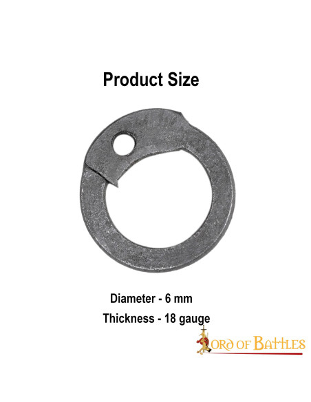 Flat rings to rivet chain mail (1 Kg....