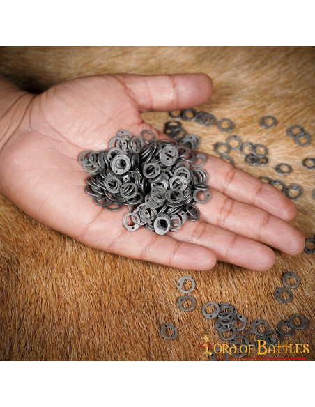 Flat rings to rivet chain mail (1 Kg....