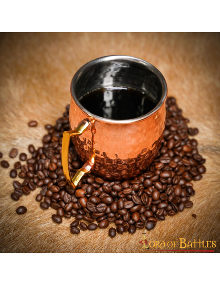 Medieval copper plated steel drinking...