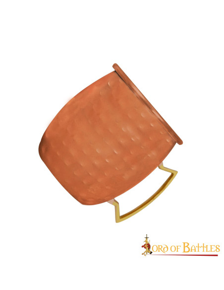 Medieval copper plated steel drinking...