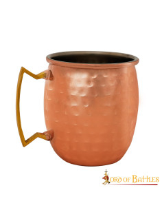 Medieval copper plated steel drinking cup