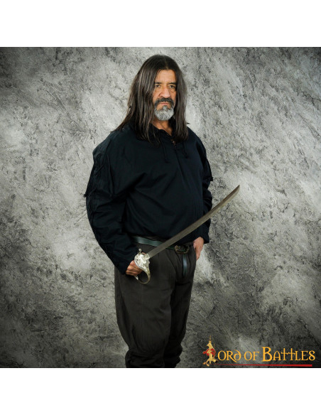 Medieval shirt Thor black for men