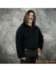 Medieval shirt Thor black for men 2