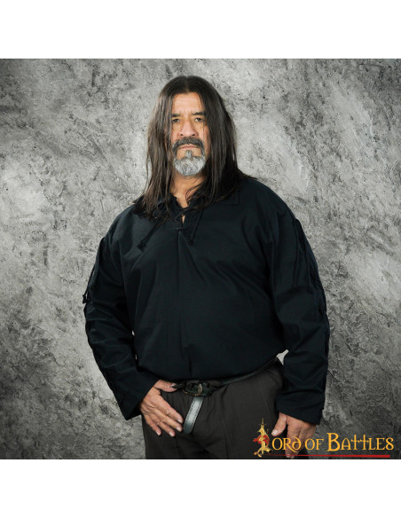Medieval shirt Thor black for men