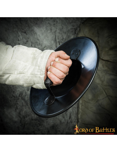 Functional handmade medieval buckler...