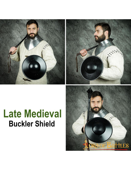 Functional handmade medieval buckler...