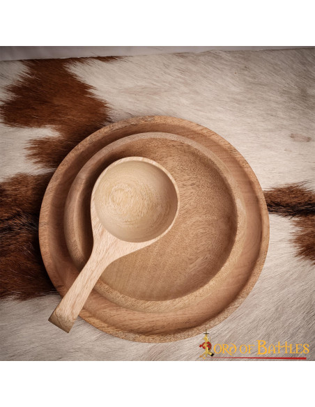 Medieval wooden spoon, handmade