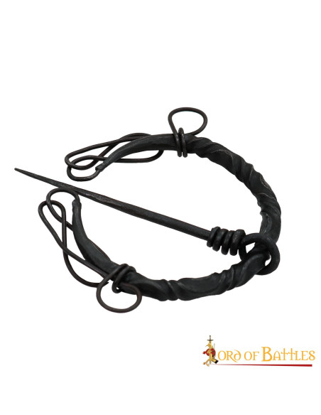 Celtic fibula in wrought iron with knots Celtic fibula in wrought iron with knots