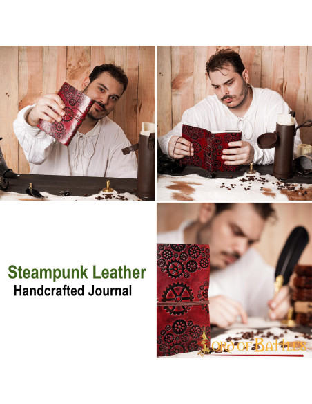 SteamPunk leather journal