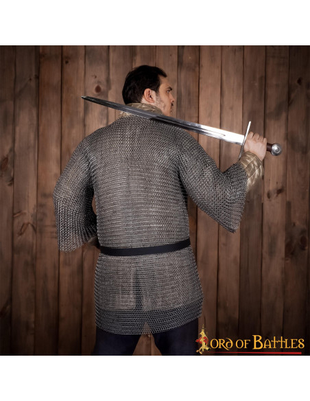 Medieval Haubergeon chain mail,...