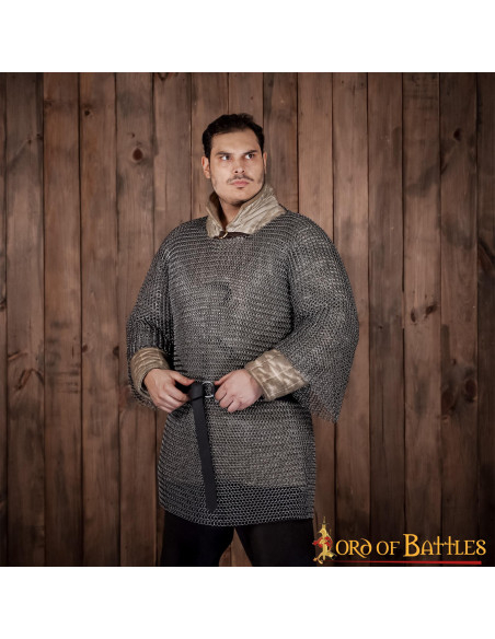 Medieval Haubergeon chain mail,...
