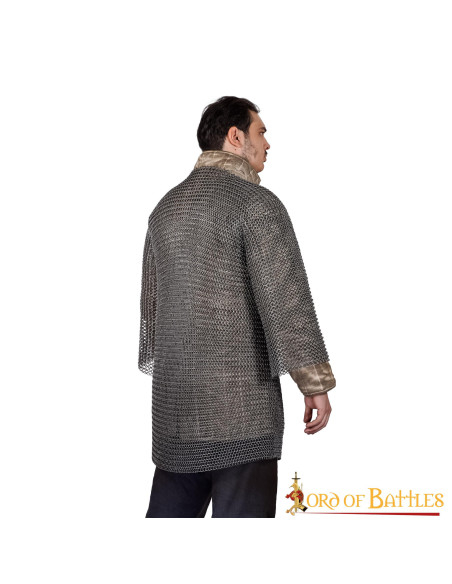 Medieval Haubergeon chain mail,...