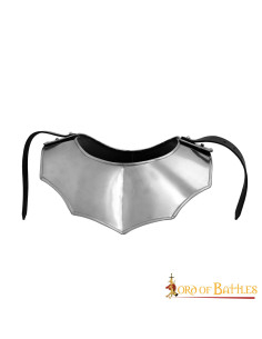 Simple medieval gorget, polished finish