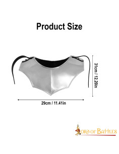 Simple medieval gorget, polished finish 2