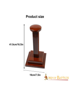 Wooden hoof stand, square base 2