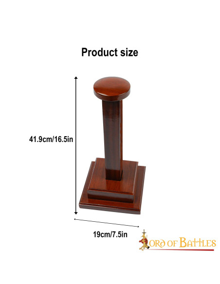 Wooden hoof stand, square base