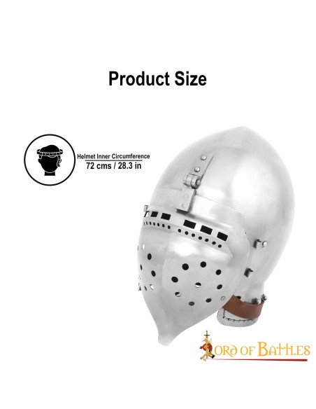 Battle-Ready Basinette with Visor,... Battle-Ready Basinette with Visor,...