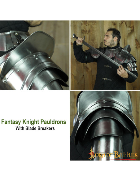 Fantasy Knight shoulder pads with... Fantasy Knight shoulder pads with...