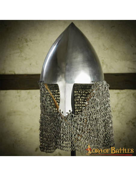 Iron stand for helmets, height 63.5 cm.