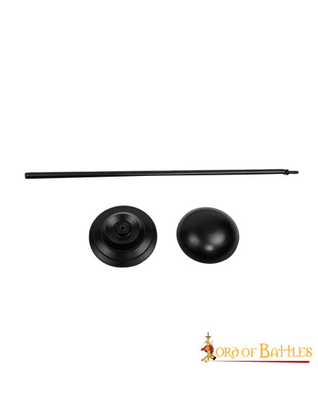 Iron stand for helmets, height 63.5 cm.