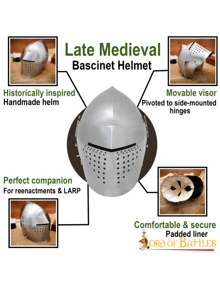 Medieval Basinette with Visor, Late... Medieval Basinette with Visor, Late...