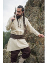 Viking linen tunic Ragnar model, natural white color