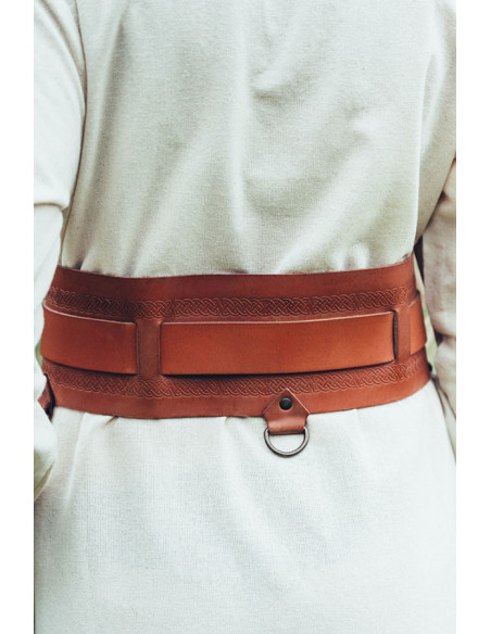 Viking belt in Ingrid leather, cognac...