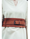 Viking belt in Ingrid leather, cognac brown