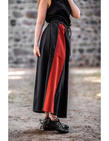 Bicolor Red-Black medieval skirt Bicolor Red-Black medieval skirt