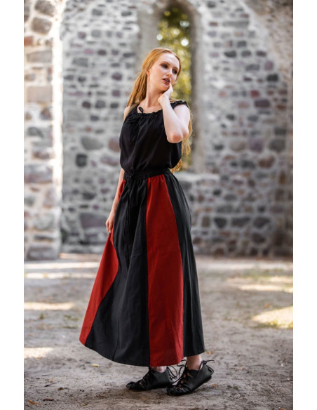 Bicolor Red-Black medieval skirt Bicolor Red-Black medieval skirt