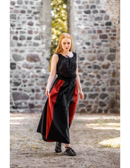 Bicolor Red-Black medieval skirt Bicolor Red-Black medieval skirt