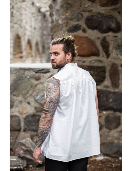 Sleeveless white medieval shirt Sleeveless white medieval shirt