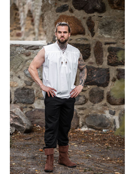 Sleeveless white medieval shirt Sleeveless white medieval shirt